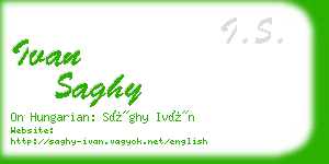 ivan saghy business card